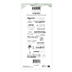 Tampon clear - Un jour parfait - Pura vida - Les ateliers de Karine
