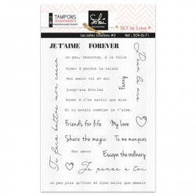 Tampon clear - Les jolies citations #3 - So'in love - Sokai